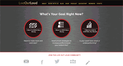 Desktop Screenshot of liveoutloud.com